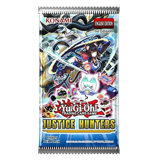Yu-Gi-Oh! TCG Justice Hunters Booster Pack - 7 Cards, English, 1st Edition - Konami