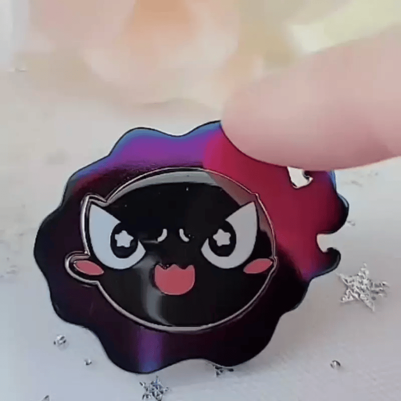 Spinning Gastly Enamel Pin - Bonnies Lab