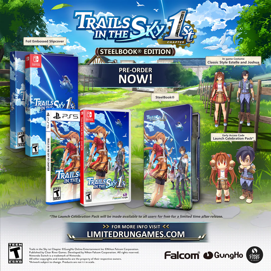 Trails in the Sky 1st Chapter SteelBook Edition - PlayStation 5 - Limited Run Games