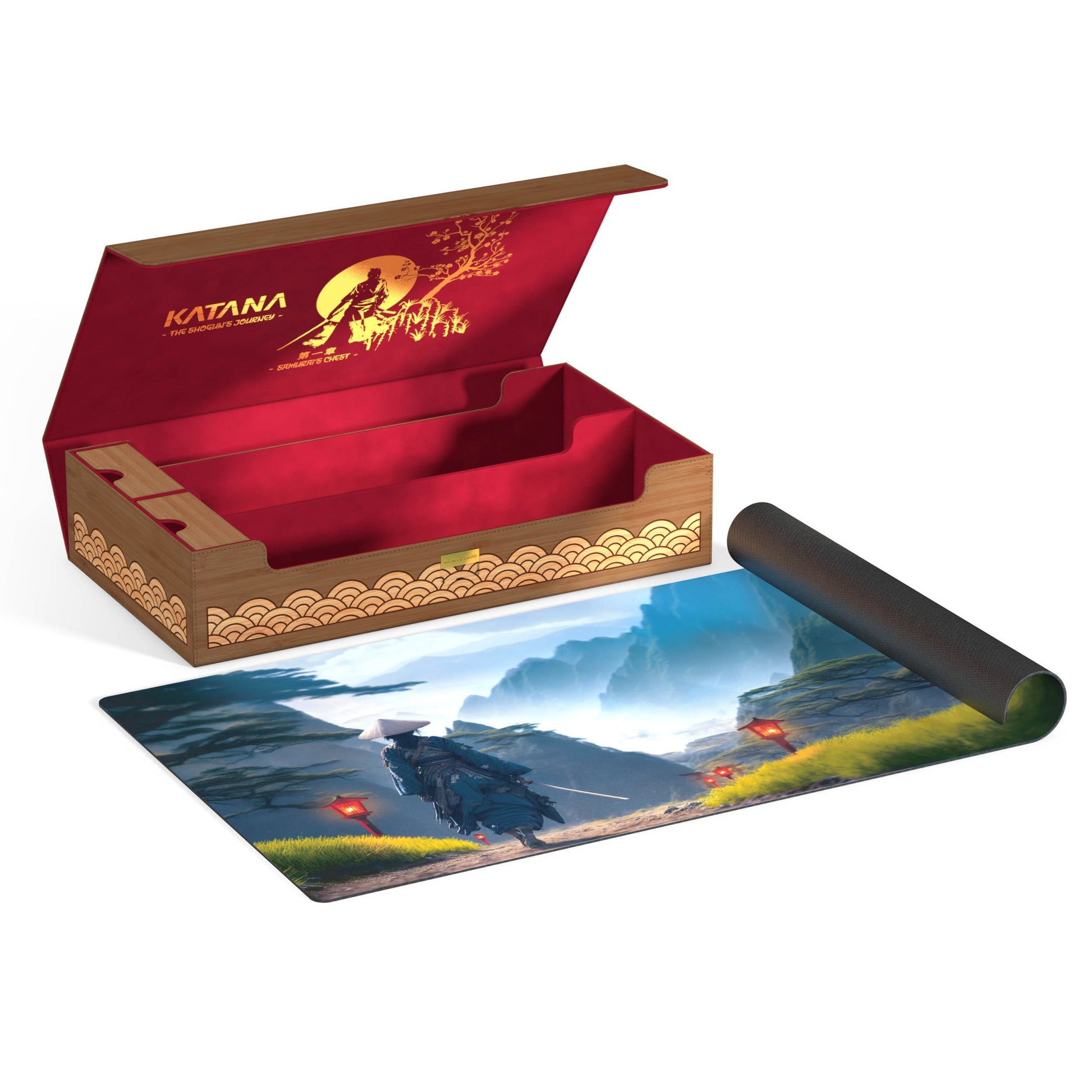 Katana: The Shogun's Journey - Part 1 - Samurai's Chest Omnihive 1000+ Xenoskin Deck Box & Play-Mat - Ultimate Guard