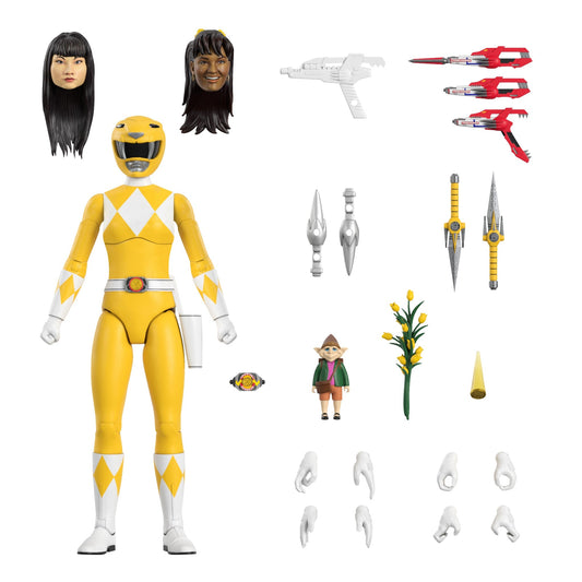 Power Rangers ULTIMATES! Yellow Ranger Wave 1 Super7 Figure