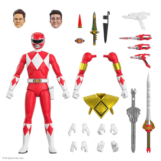 Power Rangers ULTIMATES! Red Ranger Wave 2 Super7 Figure