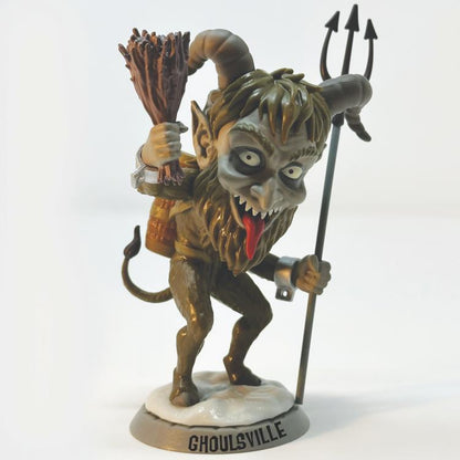 Ghoulsville Ghoul Gang Krampus Back Woods Brown Figure - Retro-A-Go-Go - Tiny Terror
