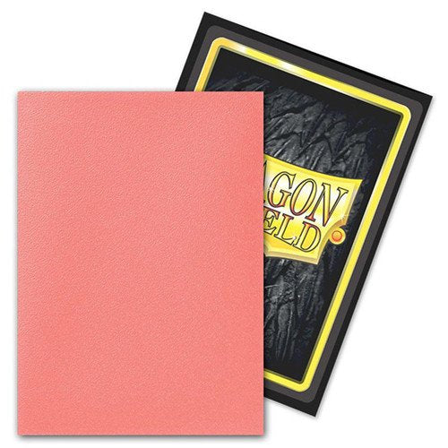 Matte Dual TCG Card Sleeves - Peach Pink, 100 Count, Standard Size - Dragon Shield