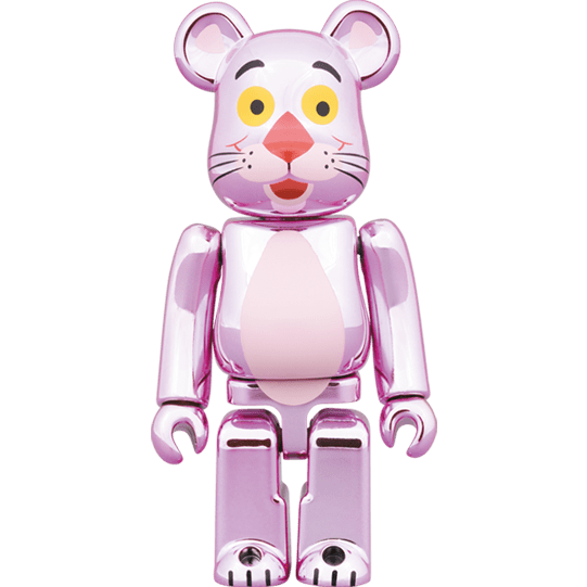 Pink Panther Chrome Ver. 100% & 400% Figure Set - Medicom Toy Be@rbrick