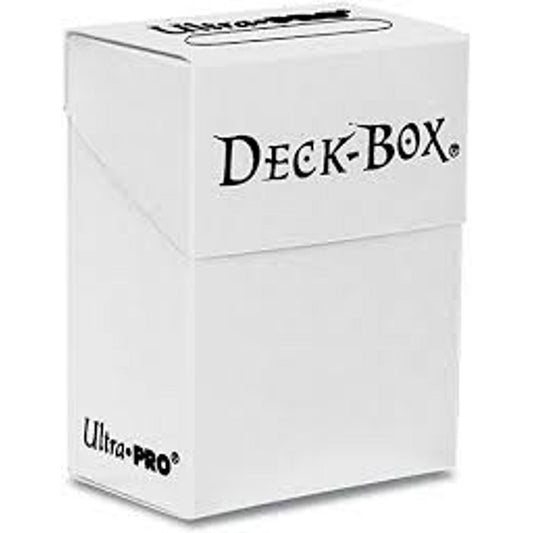 Solid Color Deck Box White - Holds 80 Standard Size TCG Cards - Ultra PRO