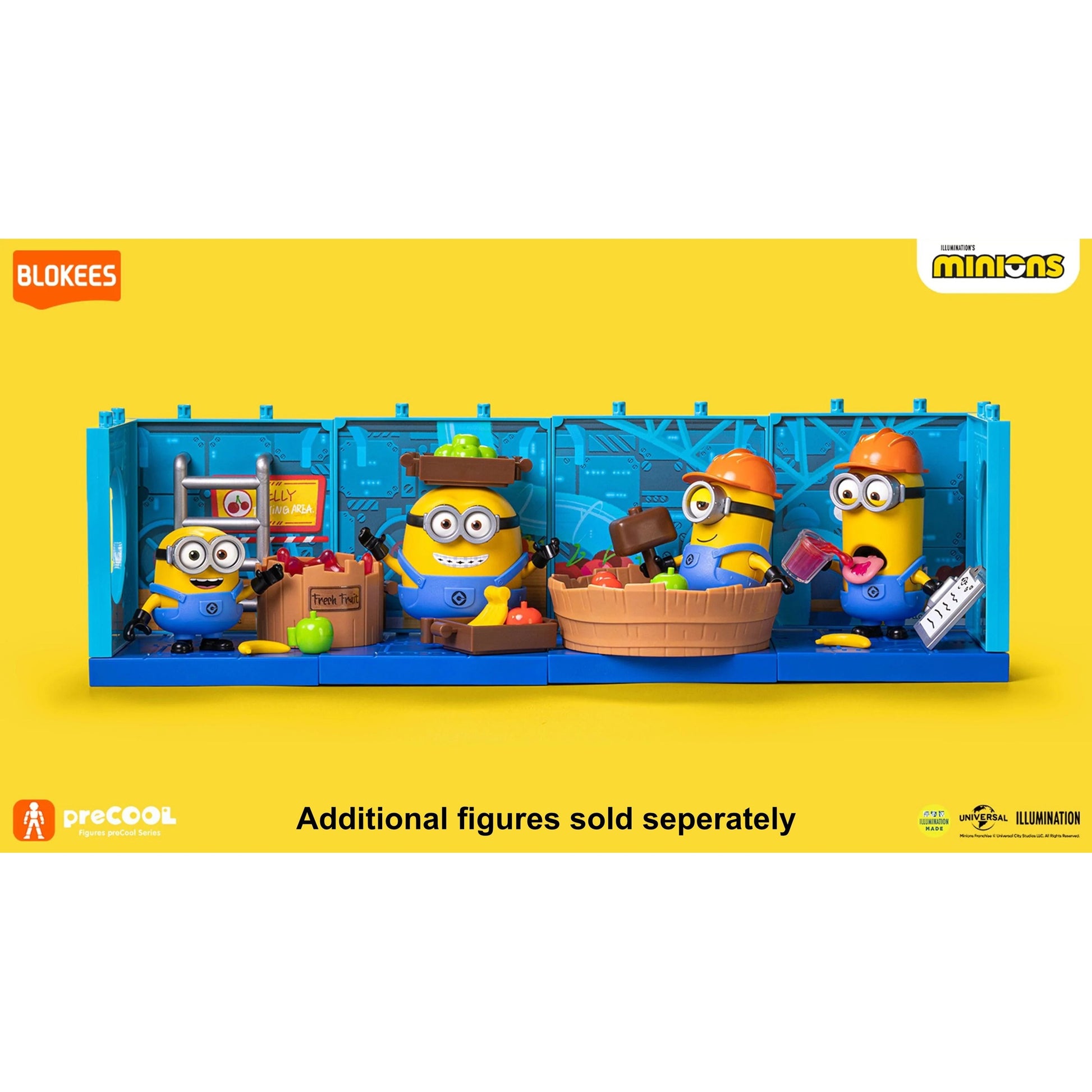 Minions preCOOL Jelly Factory Series Bob the Fruit Keeper Model Kit - Blokees