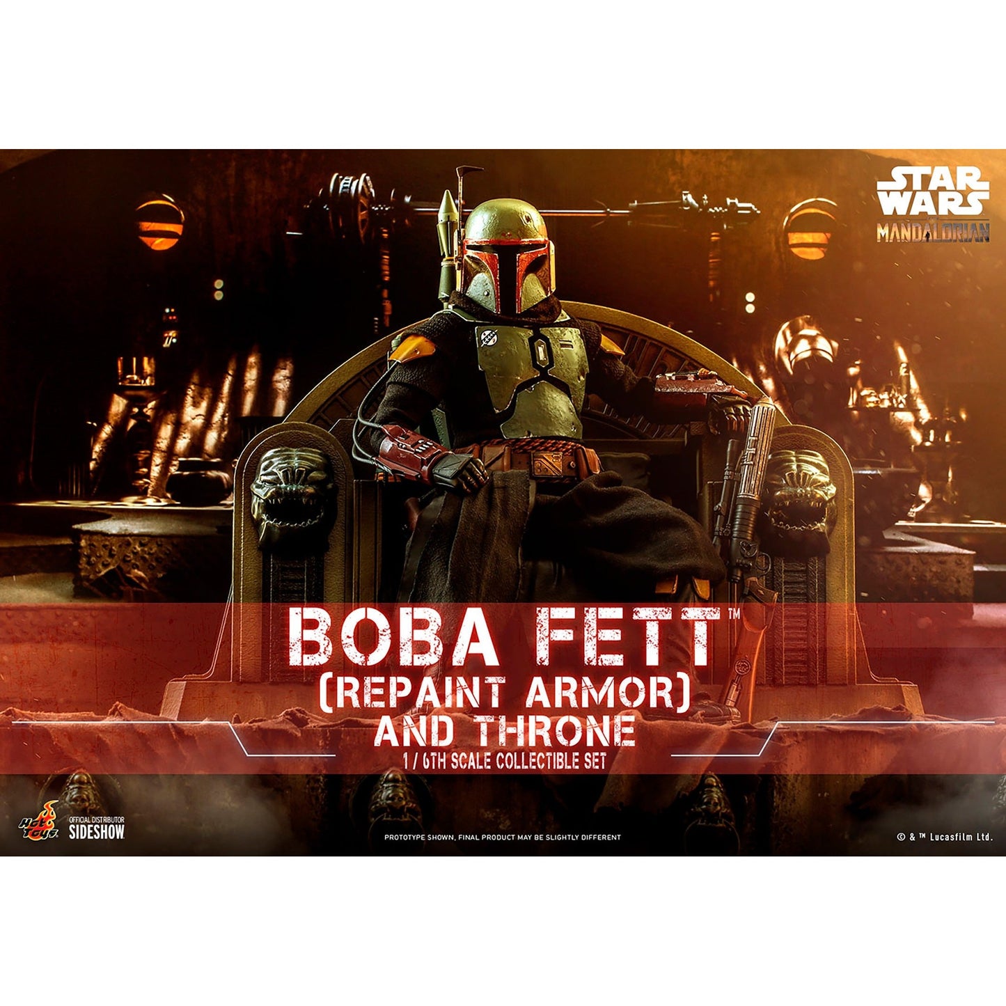 Boba Fett Repaint Armor and Throne - HOT TOYS 1:6 Scale