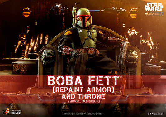 Boba Fett (Repaint Armor) and Throne - HOT TOYS 1:6 Scale