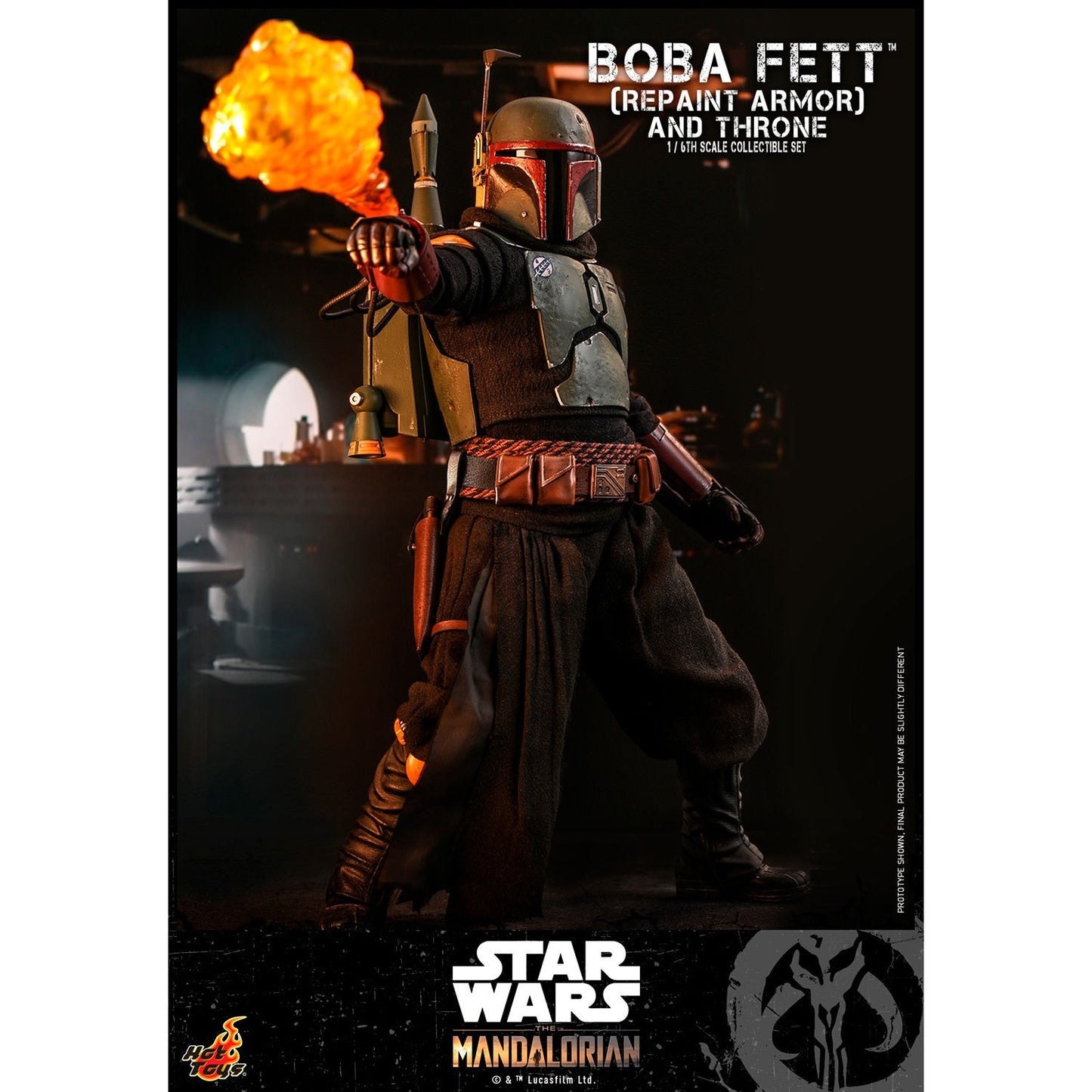 Boba Fett (Repaint Armor) and Throne - HOT TOYS 1:6 Scale