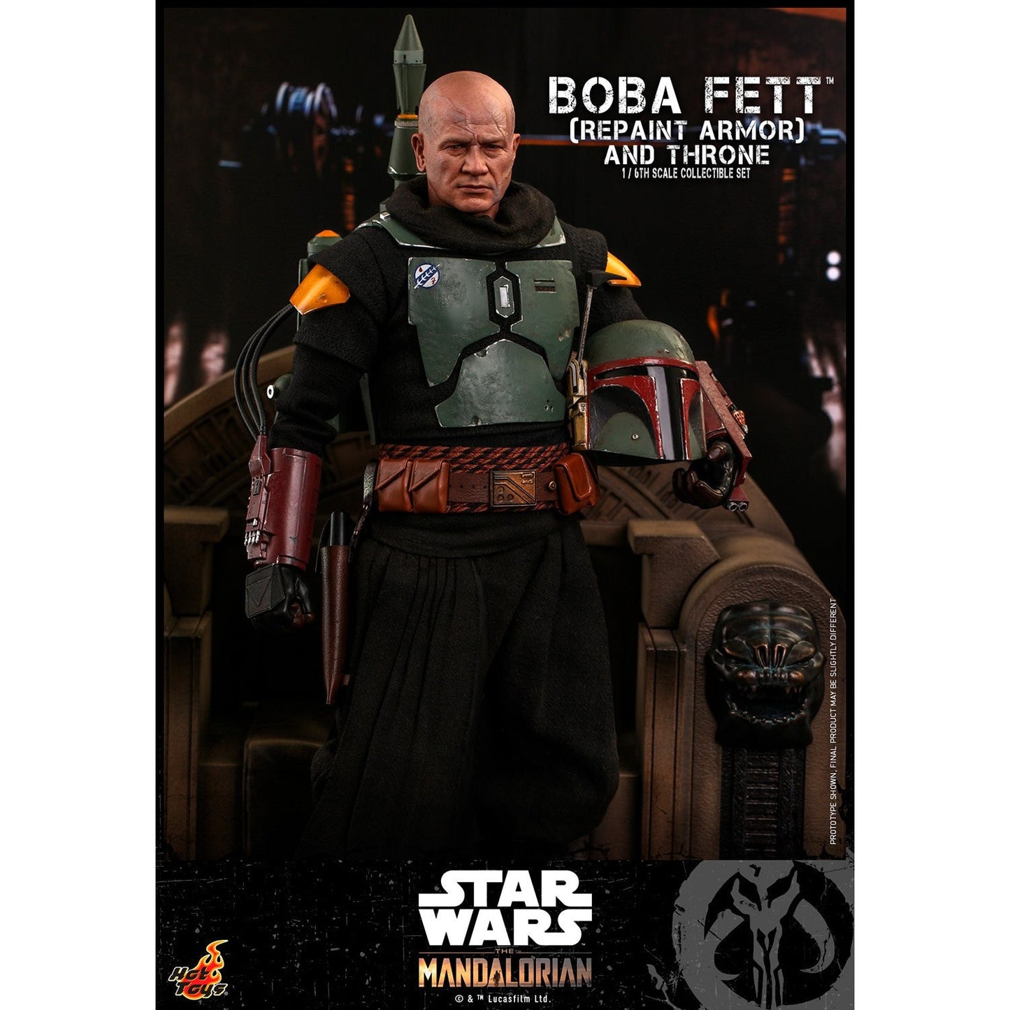 Boba Fett Repaint Armor and Throne - HOT TOYS 1:6 Scale