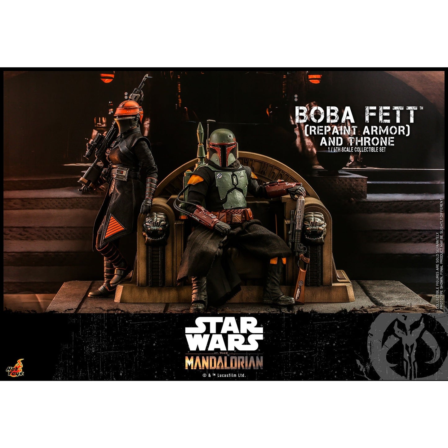 Boba Fett (Repaint Armor) and Throne - HOT TOYS 1:6 Scale