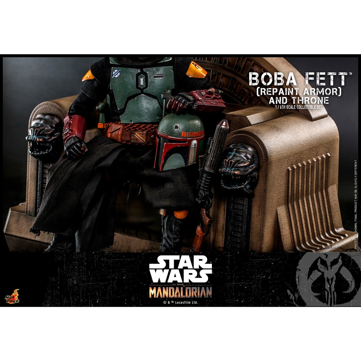 Boba Fett (Repaint Armor) and Throne - HOT TOYS 1:6 Scale