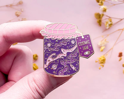 Cosmic Jam Enamel Pin - Alum and Ink