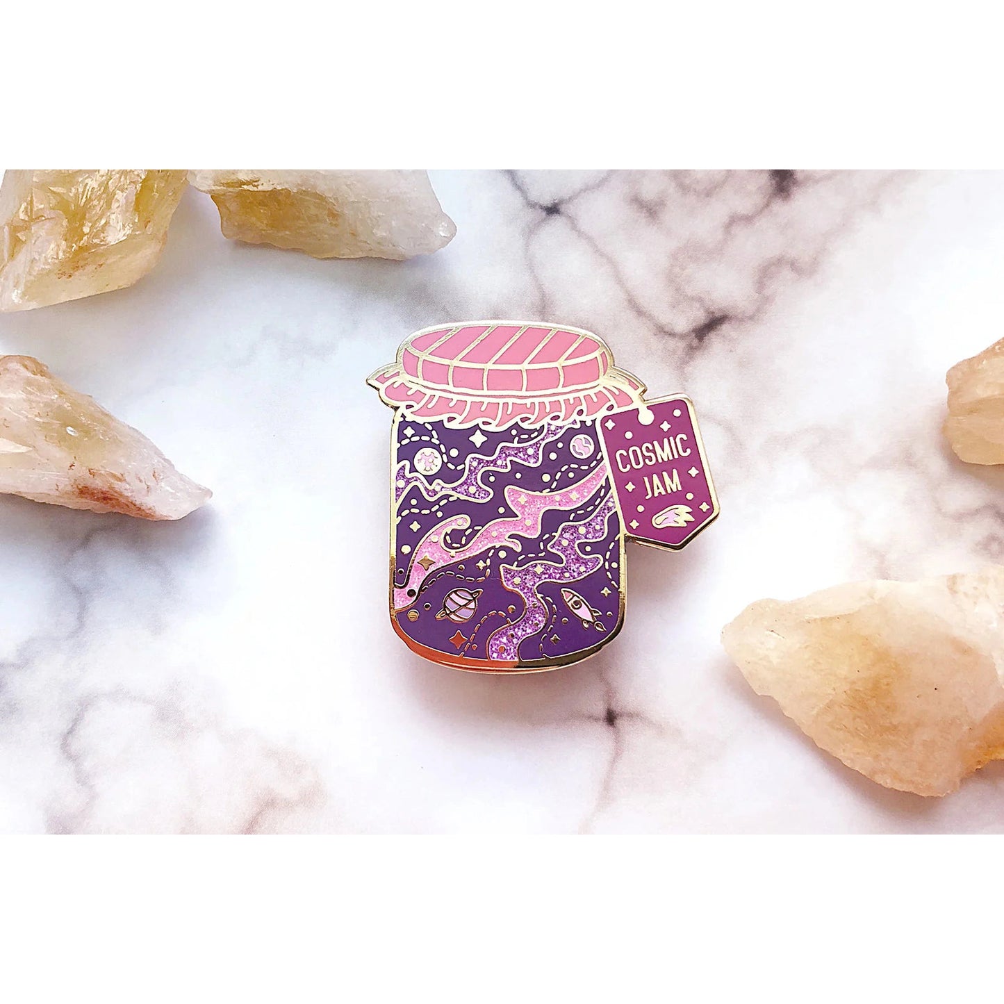 Cosmic Jam Enamel Pin - Alum and Ink