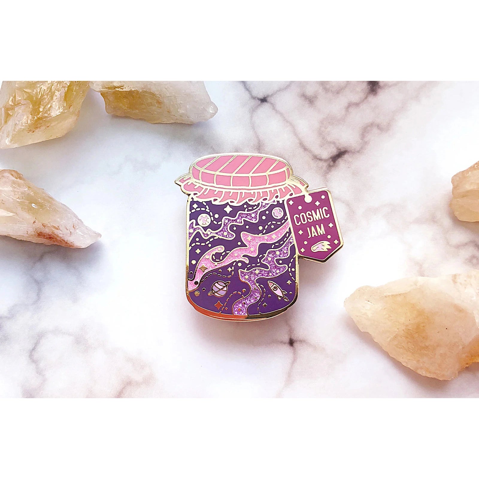 Cosmic Jam Enamel Pin - Alum and Ink