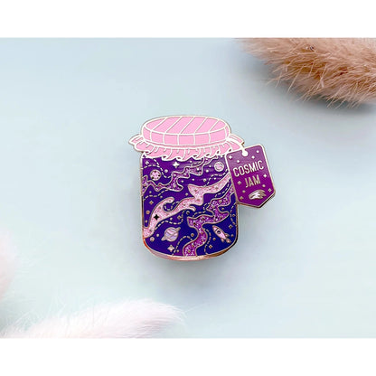 Cosmic Jam Enamel Pin - Alum and Ink
