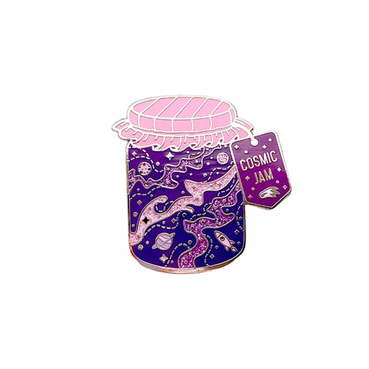 Cosmic Jam Enamel Pin - Alum and Ink