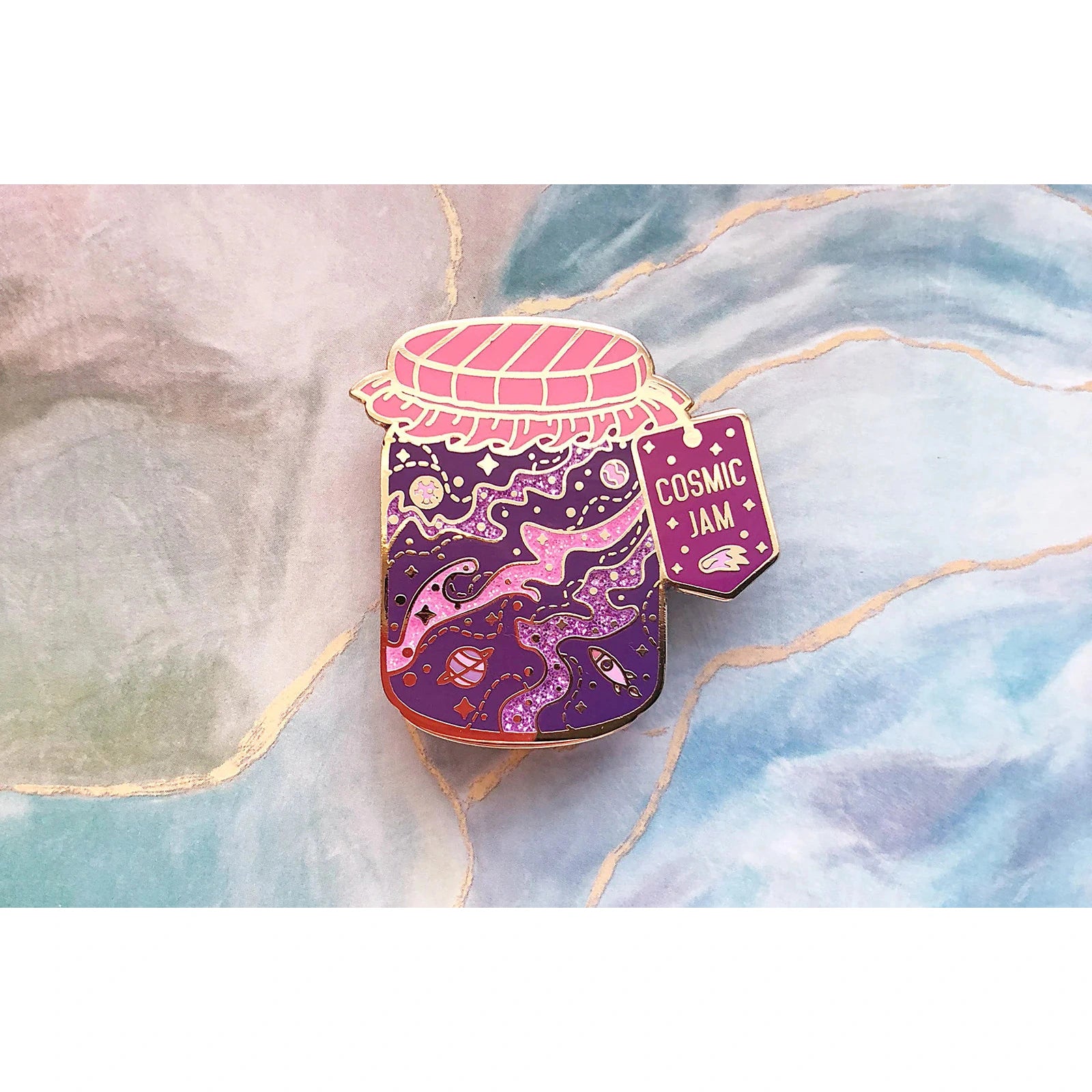 Cosmic Jam Enamel Pin - Alum and Ink