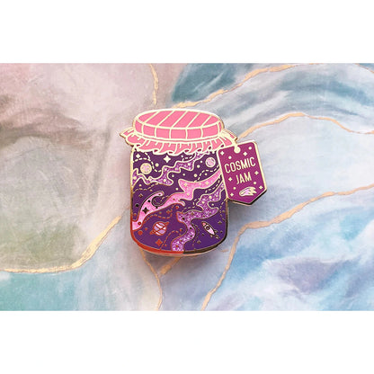 Cosmic Jam Enamel Pin - Alum and Ink