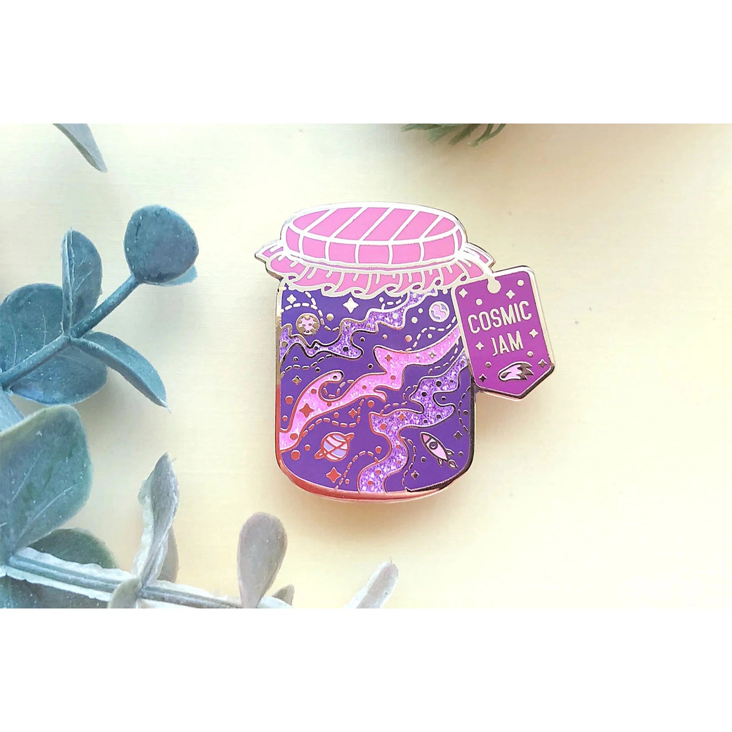 Cosmic Jam Enamel Pin - Alum and Ink