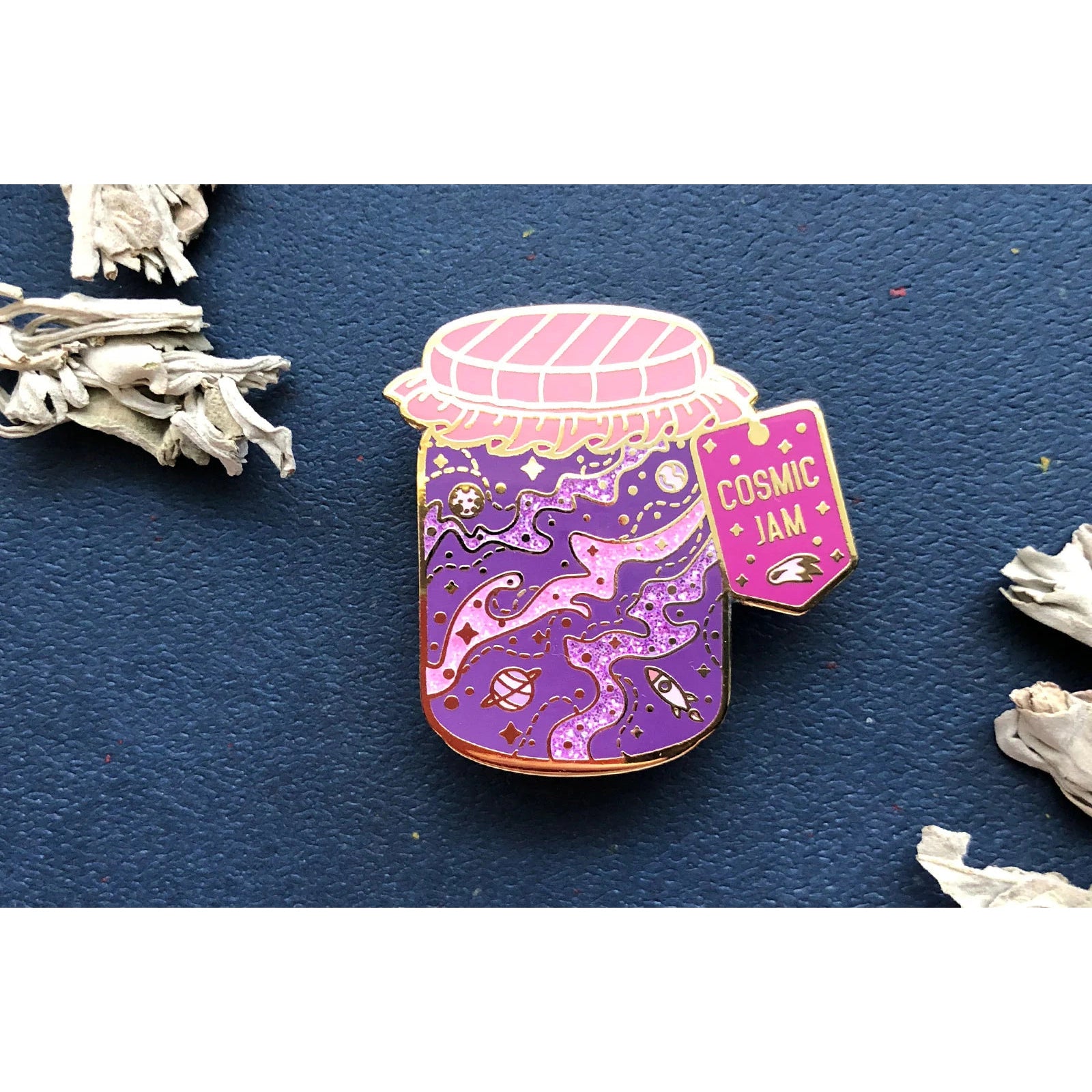 Cosmic Jam Enamel Pin - Alum and Ink