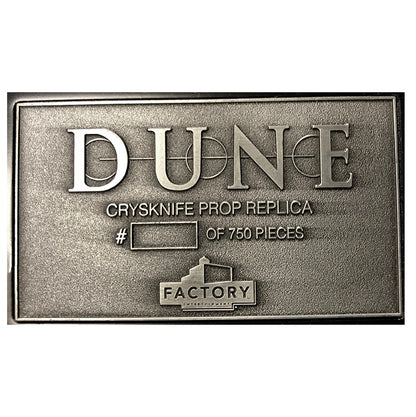 Dune - Crysknife Limited Edition Prop Replica