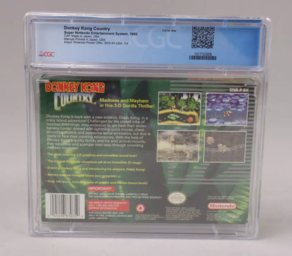 Donkey Kong Country Super Nintendo SNES 1994 CIB Complete in Box CGC Graded 9.0