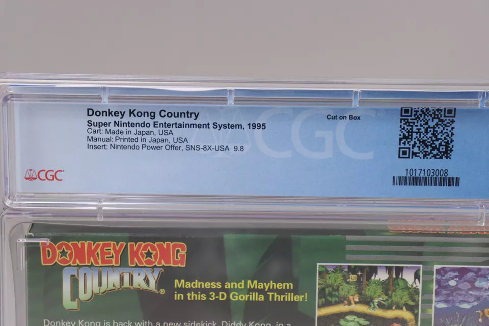 Donkey Kong Country Super Nintendo SNES 1994 CIB Complete in Box CGC Graded 9.0