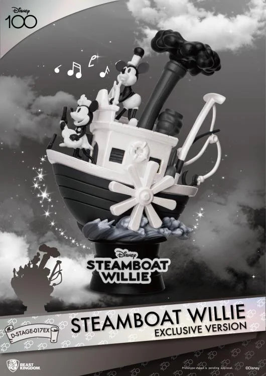 Disney D-Stage DS-017EX Steamboat Willie (Exclusive Ver.) Statue - Beast Kingdom - (Mickey Mouse)