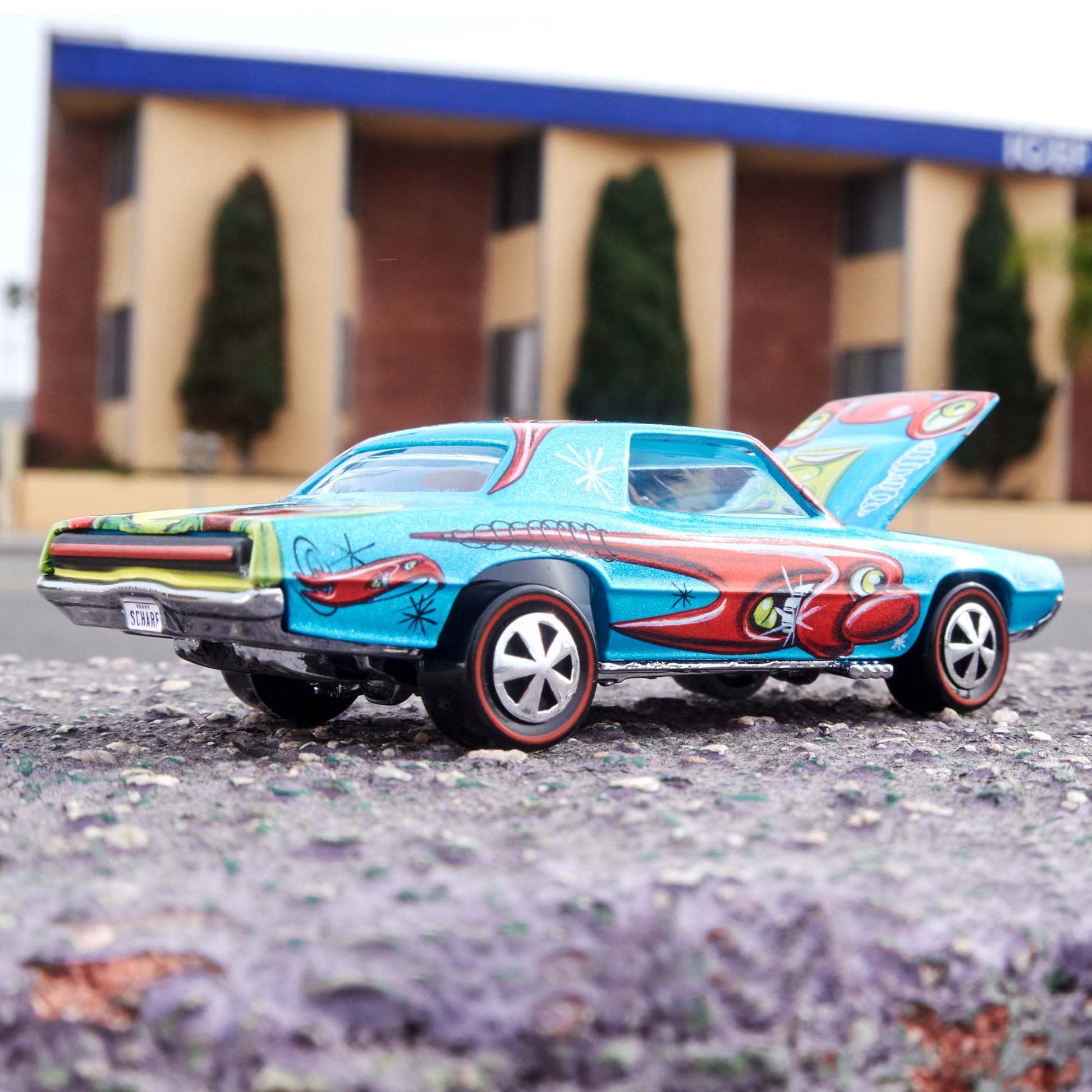 Hot Wheels x Kenny Scharf Custom T-Bird - 1:64 Scale Diecast Car - Mattel Creations Exclusive