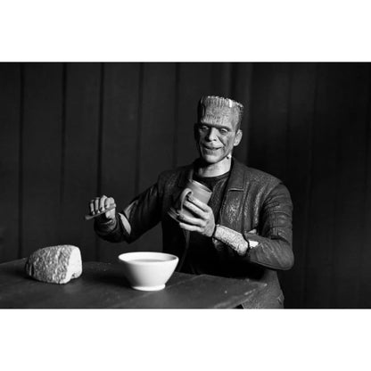 Universal Monsters Bride of Frankenstein Frankenstein's Monster Black & White Ver. Ultimate Action Figure - NECA