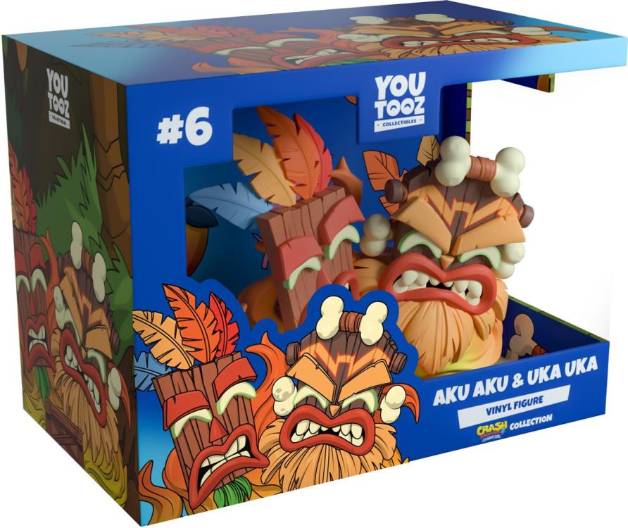 Crash Bandicoot 4: It's About Time Aku Aku & Uka Uka Vinyl Figure - Youtooz