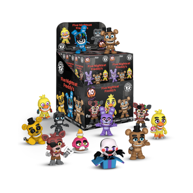 Five Nights at Freddy's 10th Anniversary Blind Box - 1 Random Figure of 12 Possible Designs - Funko Mystery Minis