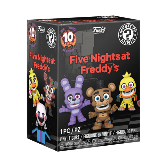 Five Nights at Freddy's 10th Anniversary Blind Box - 1 Random Figure of 12 Possible Designs - Funko Mystery Minis