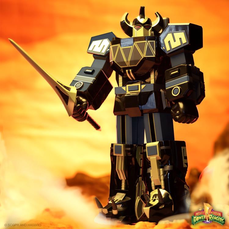 Mighty Morphin Power Rangers Megazord Black/Gold Action Figure - Super7 - Super Cyborg
