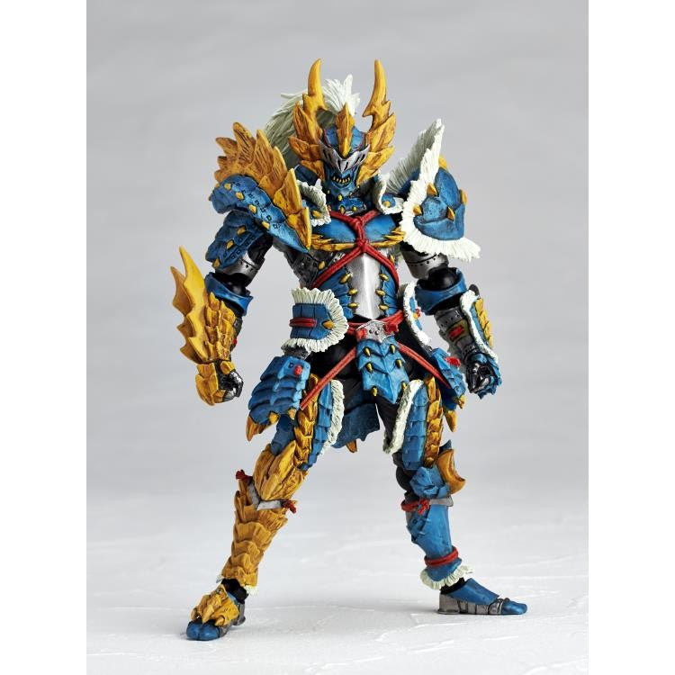 Monster Hunter Swordsman Zinogre Armor Set Action Figure - Kaiyodo - Revoltech Amazing Yamaguchi
