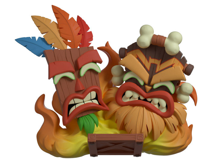 Crash Bandicoot 4: It's About Time Aku Aku & Uka Uka Vinyl Figure - Youtooz