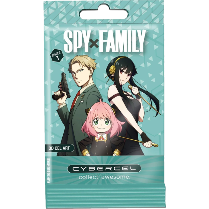 Spy x Family 3D Cel Art Pack - 3 Collectible Cards, Foil Bag - Cybercel