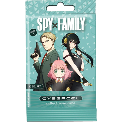Spy x Family 3D Cel Art Pack - 3 Collectible Cards, Foil Bag - Cybercel
