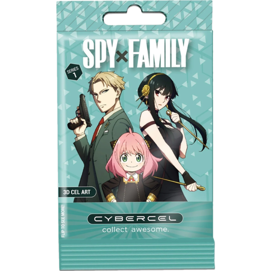 Spy x Family 3D Cel Art Pack - 3 Collectible Cards, Foil Bag - Cybercel