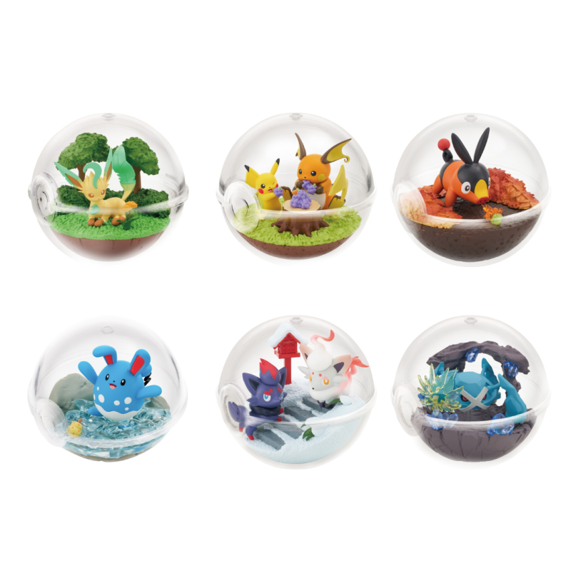 Pokemon Terrarium Collection 14 Boxed Set 6 Capsules - Re-Ment Japan