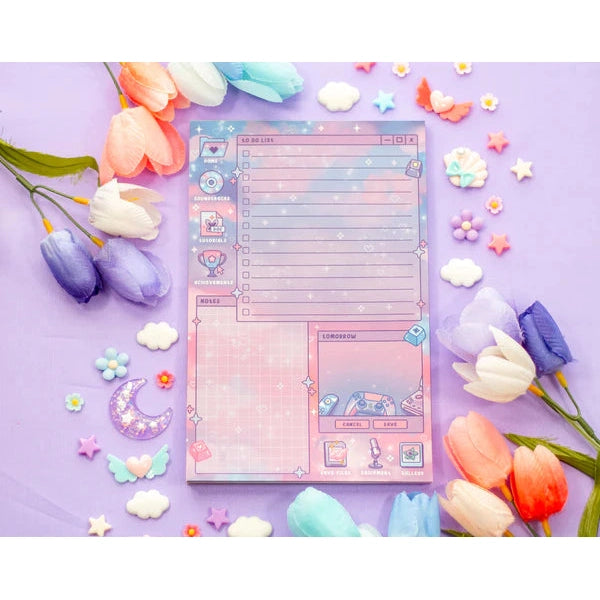 Game Time Planner Pad - Unicorn Eclipse