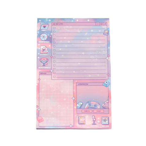 Game Time Planner Pad - Unicorn Eclipse
