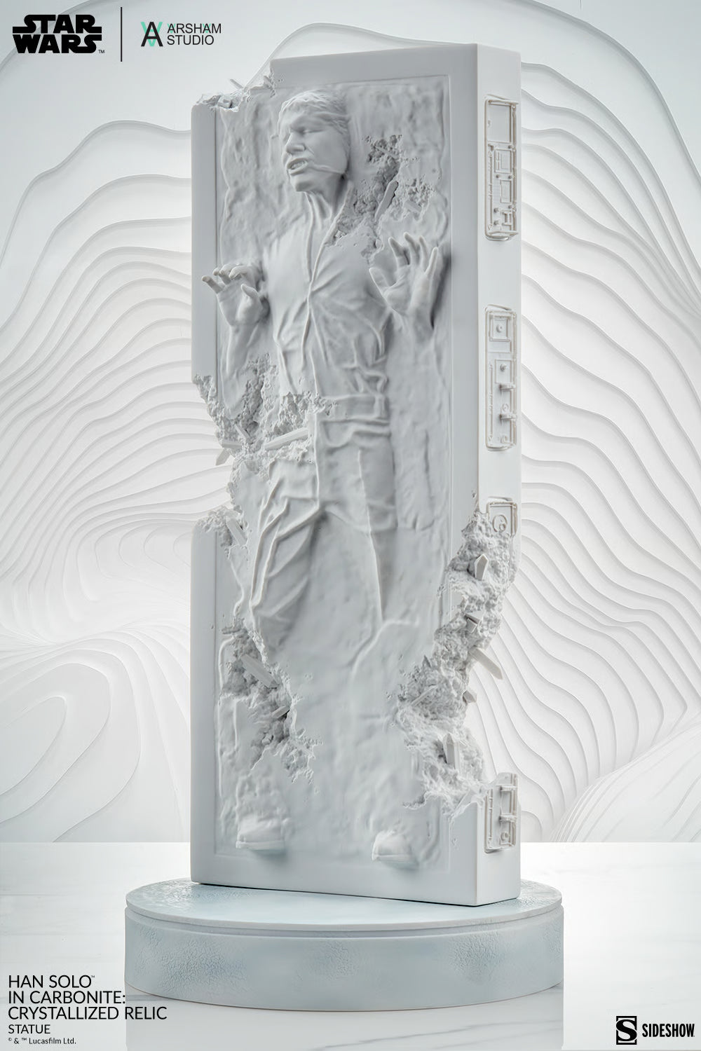 Star Wars Han Solo in Carbonite Crystalized Relic Sculpture - by Daniel Arsham - Sideshow Collectibles