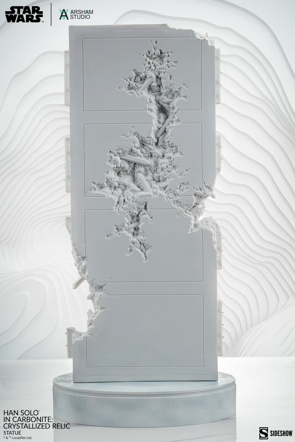 Star Wars Han Solo in Carbonite Crystalized Relic Sculpture - by Daniel Arsham - Sideshow Collectibles