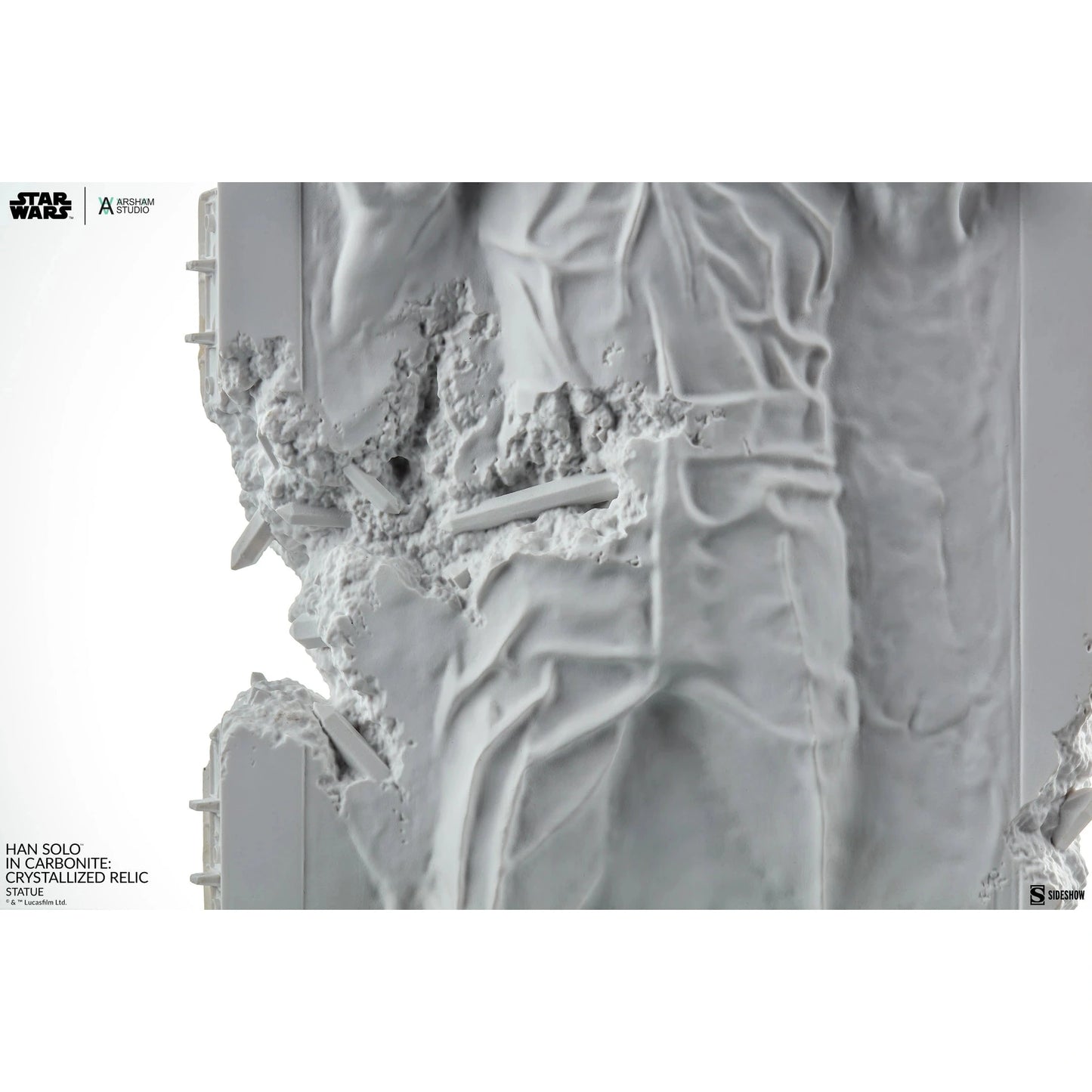 Star Wars Han Solo in Carbonite Crystalized Relic Sculpture - by Daniel Arsham - Sideshow Collectibles