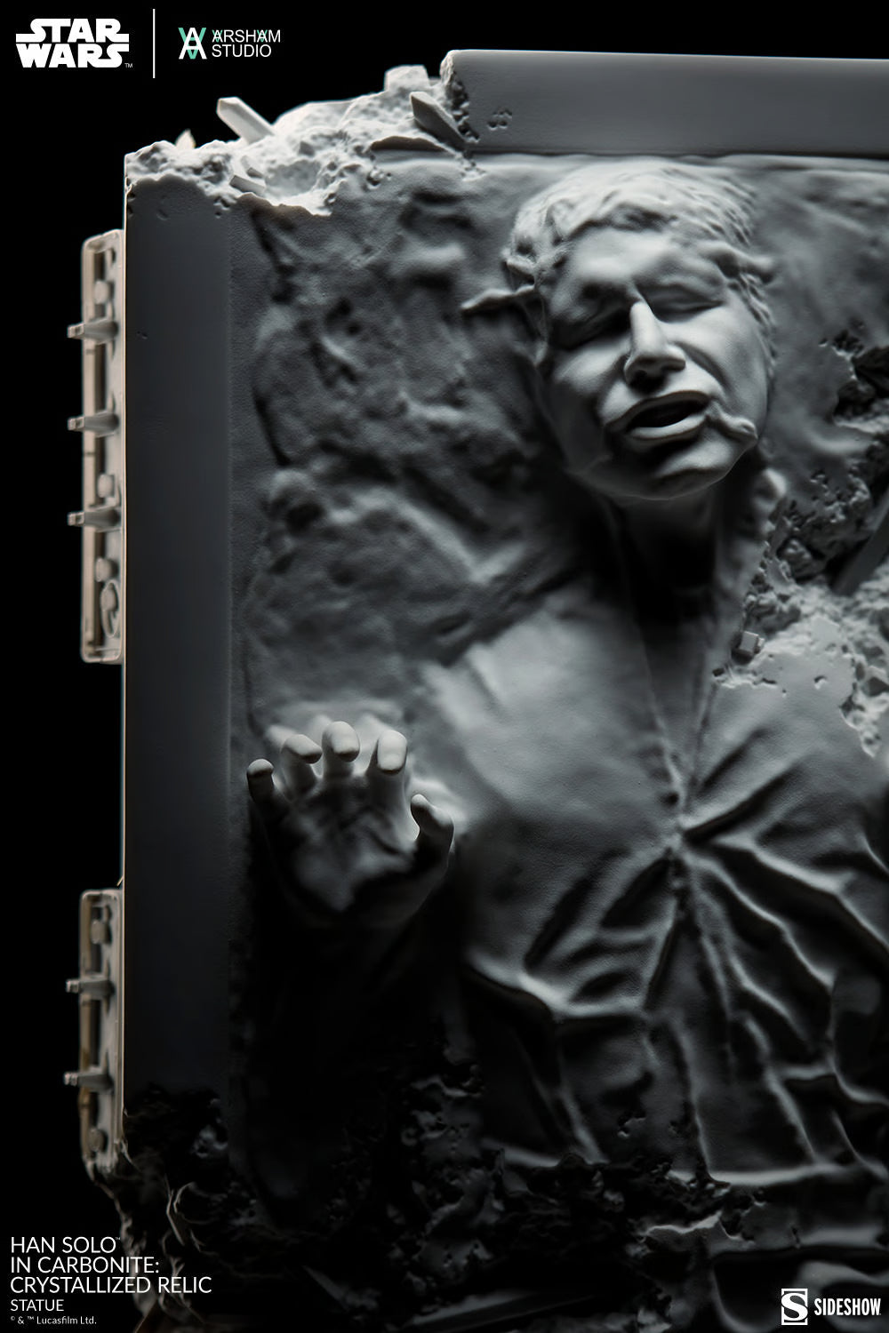 Star Wars Han Solo in Carbonite Crystalized Relic Sculpture - by Daniel Arsham - Sideshow Collectibles