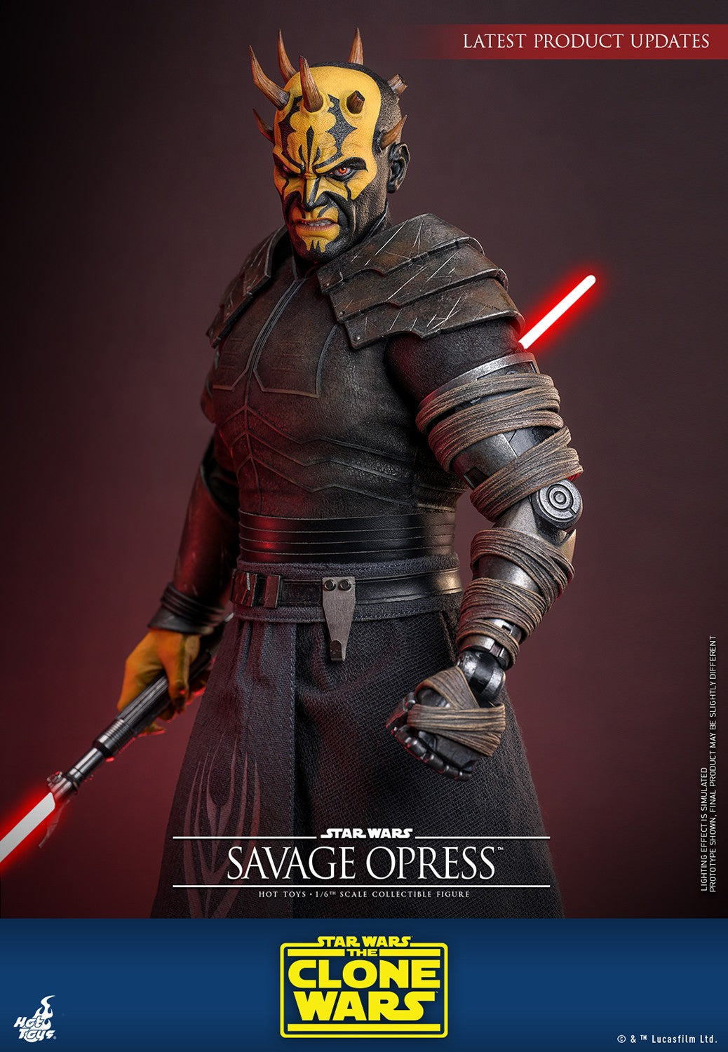 Star Wars: The Clone Wars Savage Opress Sixth Scale Action Figure - Hot Toys