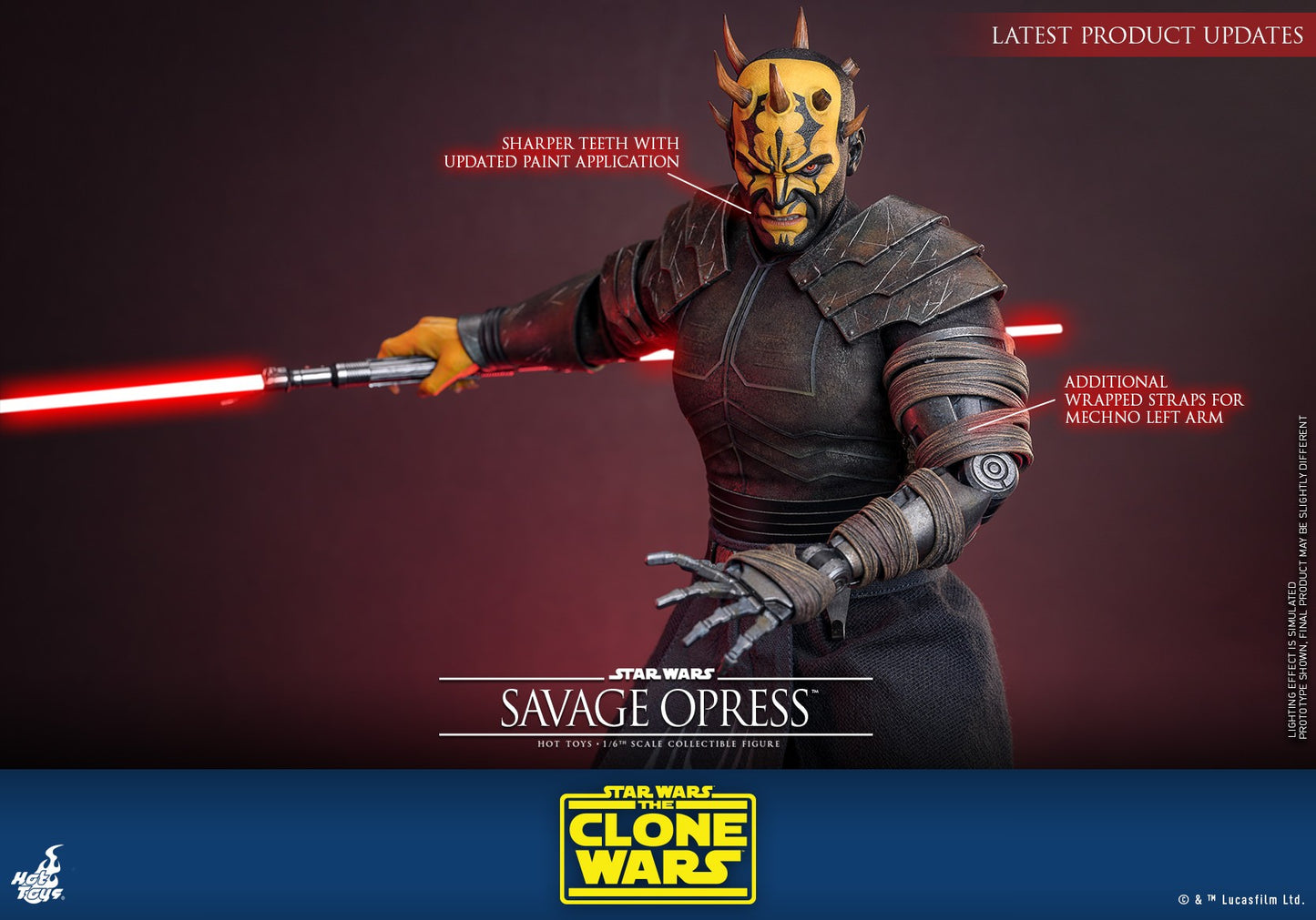Star Wars: The Clone Wars Savage Opress Sixth Scale Action Figure - Hot Toys